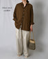 INAM2502G3D 30s GAUZE OVERDYE UTILITY REGULAR COLLAR SHIRT