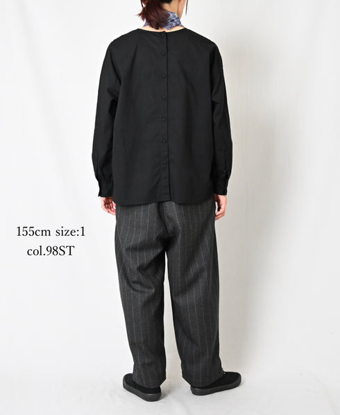 GNMDS2501WS WOOL SERGE 2TUCK TAPERED EASY PANTS