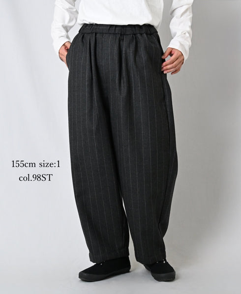 GNMDS2501WS WOOL SERGE 2TUCK TAPERED EASY PANTS