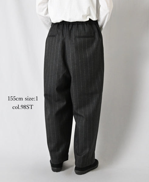 GNMDS2501WS WOOL SERGE 2TUCK TAPERED EASY PANTS