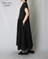 NMDS26272 80s POWER LOOM LINEN PLAIN BOAT-NECK LACE PULLOVER DRESS