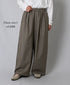 GNMDS2502WS WOOL SERGE 2TUCK WIDE EASY PANTS