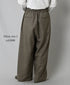 GNMDS2502WS WOOL SERGE 2TUCK WIDE EASY PANTS