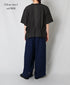 NMDS26271 80s POWER LOOM LINEN PLAIN LACE PINTUCK HALF/SLEEVE 2WAY SHIRT