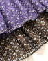 NMDS26545 80s ORGANIC VOILE GENTIANA BLOCK PRINT RAJASTHAN GATHERED SKIRT WITH LINING