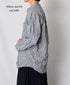 NVL2681SCW POPLIN STRIPE & CHECK WRINKLE BANDED COLLAR L/SL OVERSIZED SHIRTS