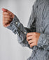 NVL2681SCW POPLIN STRIPE & CHECK WRINKLE BANDED COLLAR L/SL OVERSIZED SHIRTS