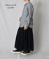 NVL2681SCW POPLIN STRIPE & CHECK WRINKLE BANDED COLLAR L/SL OVERSIZED SHIRTS
