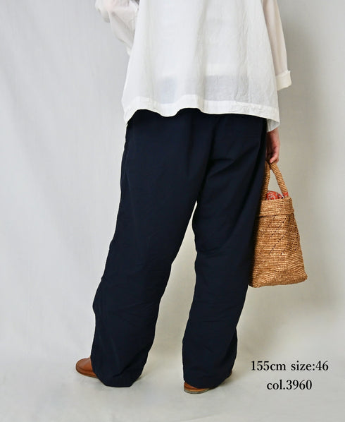 INHT2204CP 60s COTTON POPLIN OVERDYE EASY PANTS