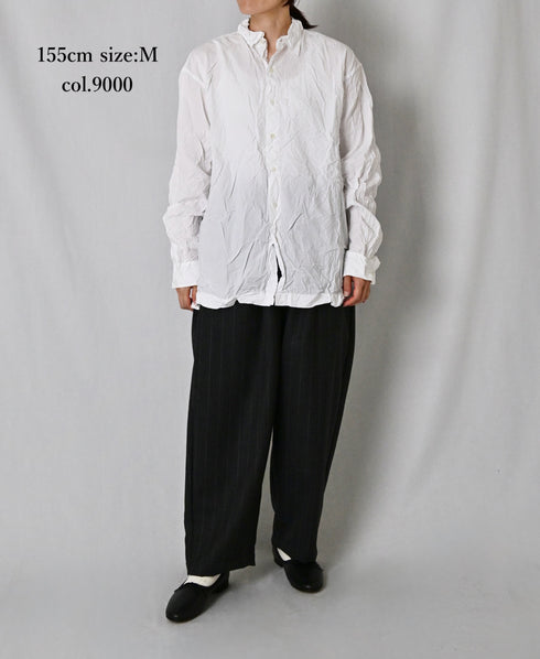 NVL2683 60s ORGANIC POPLIN REGULAR COLLAR L/SL SHIRT