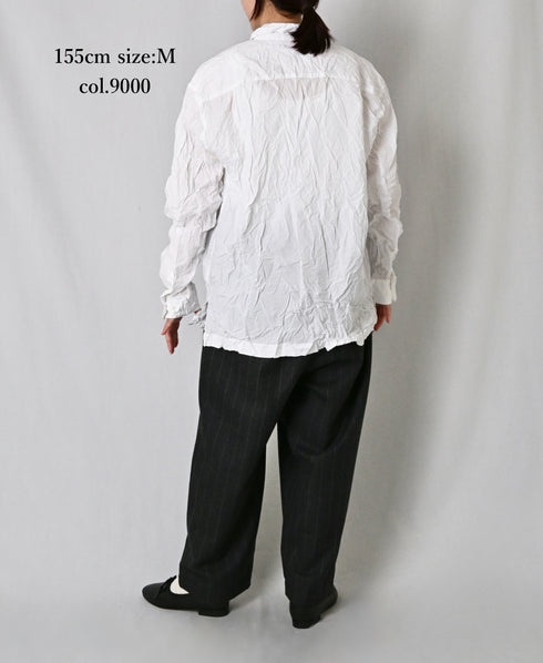 NVL2683 60s ORGANIC POPLIN REGULAR COLLAR L/SL SHIRT