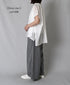 NSL26092 80s COTTON VOILE LACE LACE&STRING COLLAR GATHERED SHIRT