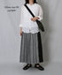 NOD2501PW ILISH LINEN LOW WAIST PLEATS WRAP SKIRT LENGTH 80cm