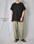GNMDS2501CLW COTTON/LINEN DYED WEATHER 2TUCK TAPERED EASY PANTS