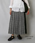 NOD2501PW ILISH LINEN LOW WAIST PLEATS WRAP SKIRT LENGTH 80cm