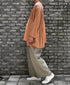 NMDS26511D 80s ORGANIC VOILE STRIPE (OVERDYE) CREW-NECK 3/4 SL SHIRT WITH MINI PINTUCK