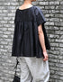 NSL26042 COTTON SILK PLAIN GATHERED SMOCK