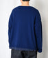 NNSL26513 7GG PLAIN STITCH NYLON/COTTON/WOOL CREW-NECK CARDIGAN