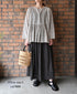 NSL26093 80s COTTON VOILE LACE GATHERED SKIRT