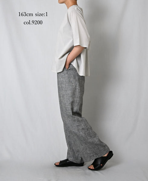 NSL26006 60s CAMBRIC PLAIN BACK OPENING SMOCK