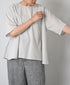 NSL26006 60s CAMBRIC PLAIN BACK OPENING SMOCK