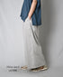 NSL26008 60s CAMBRIC PLAIN WIDE EASY PANTS