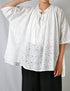 NSL26083 ALL HEMLA FRILL & STRING GATHERED SHIRT
