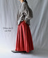 NMDS26605D ORGANIC MICRO CHECK&VOILE PLAIN PATCHWORK OVERDYE RAJASTHAN GATHERED SKIRT