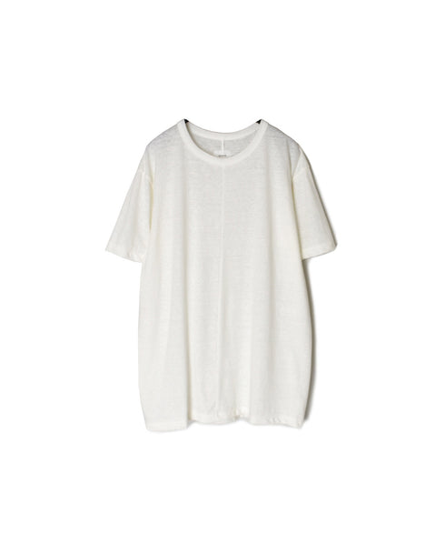 GMDSH2621 COTTON/LINEN SINGLE JERSEY CREW NECK T-SHIRTS