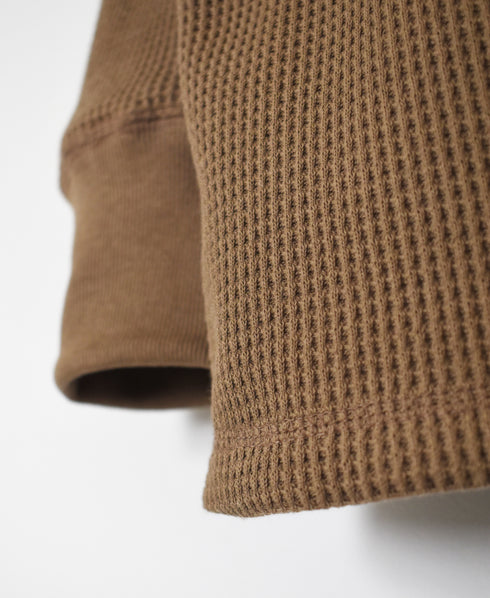 GNHT2671 COTTON WAFFLE CREW NECK L/SL T-SHIRTS