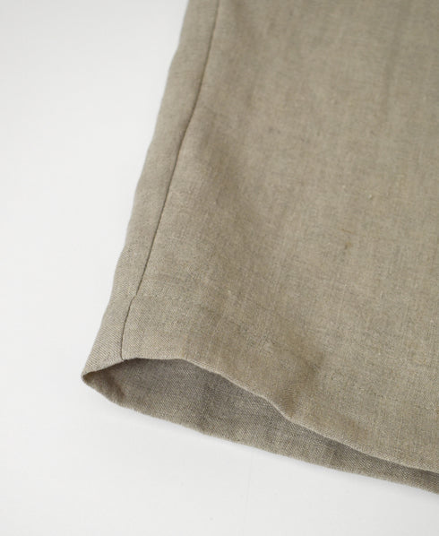 GNMDS2501FL 40s FRENCH LINEN DYED CANVAS 2TUCK TAPERED EASY PANTS