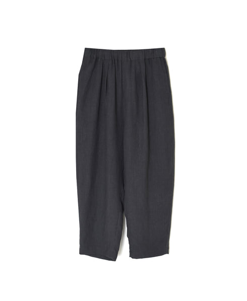 GNMDS2501FL 40s FRENCH LINEN DYED CANVAS 2TUCK TAPERED EASY PANTS