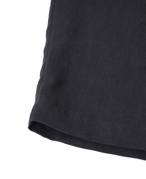 GNMDS2501FL 40s FRENCH LINEN DYED CANVAS 2TUCK TAPERED EASY PANTS