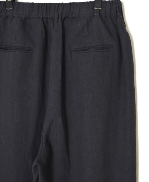 GNMDS2501FL 40s FRENCH LINEN DYED CANVAS 2TUCK TAPERED EASY PANTS
