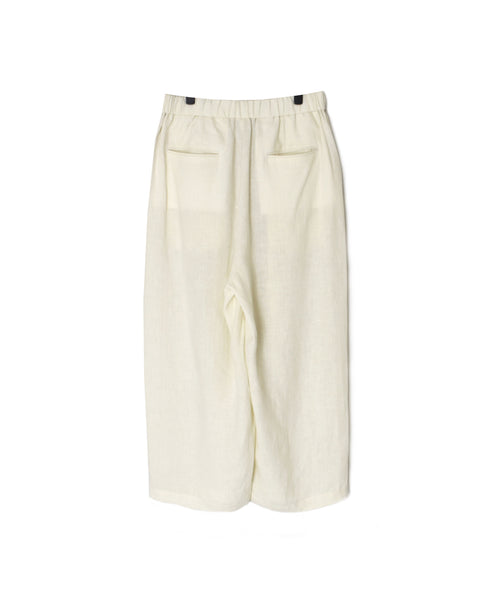 GNMDS2502FL 40s FRENCH LINEN DYED CANVAS 2TUCK WIDE EASY PANTS