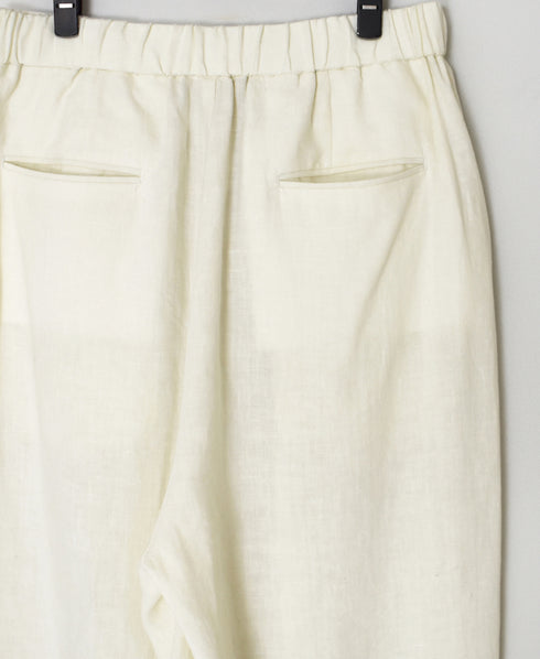 GNMDS2502FL 40s FRENCH LINEN DYED CANVAS 2TUCK WIDE EASY PANTS