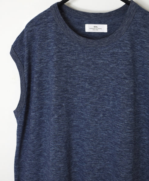 GNSL24043 SLUB VINTAGE CREW-NECK FRENCH/SL LONG SHIRT
