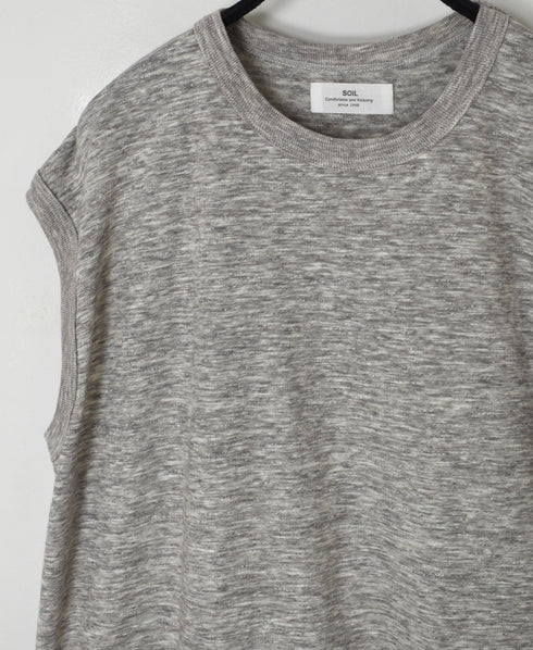 GNSL24043 SLUB VINTAGE CREW-NECK FRENCH/SL LONG SHIRT