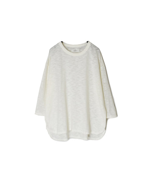 GNSL25041 SLUB VINTAGE CREW-NECK 3/4SL LONG SHIRT