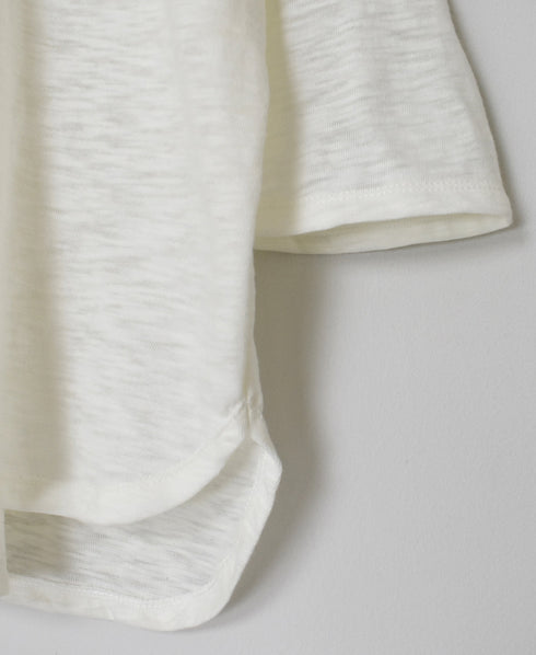 GNSL25041 SLUB VINTAGE CREW-NECK 3/4SL LONG SHIRT