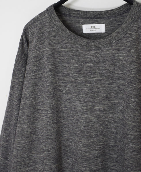 GNSL25041 SLUB VINTAGE CREW-NECK 3/4SL LONG SHIRT