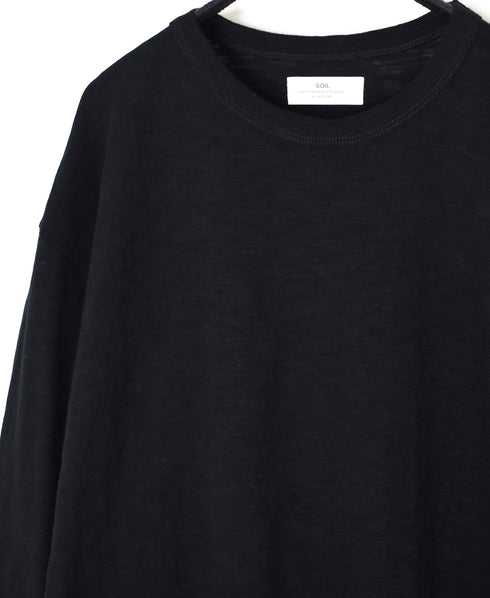 GNSL25041 SLUB VINTAGE CREW-NECK 3/4SL LONG SHIRT