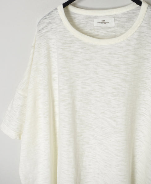 GNSL26001 SLUB VINTAGE CREW NECK T-SHIRTS
