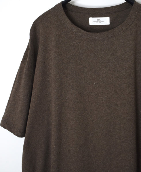 GNSL26011 ORGANIC COTTON JERSEY CREW-NECK T-SHIRTS