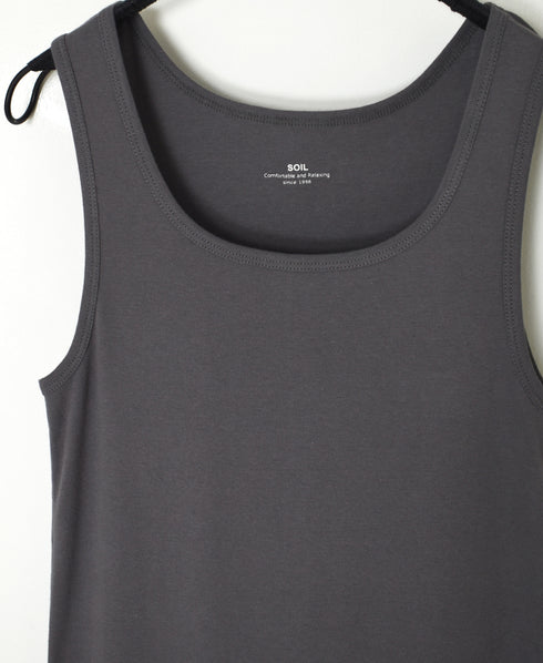 GNSL26021 40/1 RIB U-NECK TANK TOP