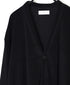 GNSL26031 LINEN/POLYESTER PILE V-NECK 1BUTTON CARDIGAN
