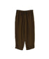 IMDSH2101LPD 60s AUTO LOOM LINEN PLAIN OVERDYE EASY CROPPED PANTS