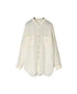 IMDSH2303LCD AUTO LOOM LINEN/COTTON PLAIN OVERDYE BANDED COLLAR SHIRTS