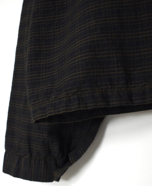 IMDSH2531CCD HANDWOVEN COTTON CHECK OVERDYE WORK JACKET
