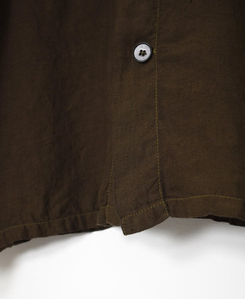 IMDSH2531LPD 60s AUTO LOOM LINEN PLAIN OVERDYE WORK JACKET